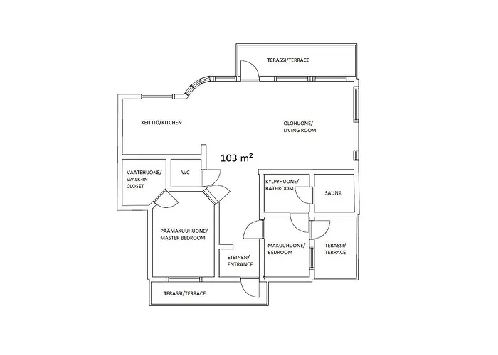 Semi-detached House With Sauna Lägenhet *